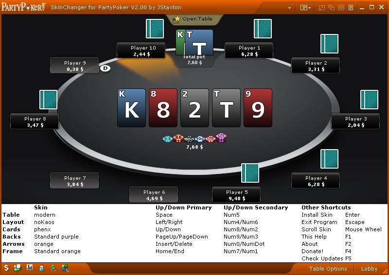 party poker screenshot